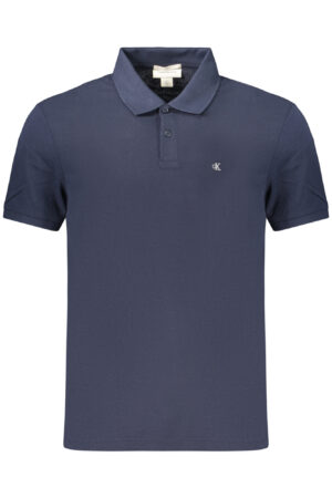 CALVIN KLEIN POLO MANICHE CORTE UOMO BLU