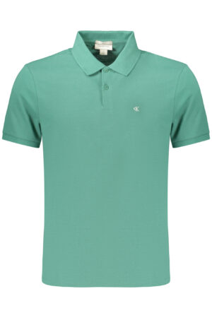 CALVIN KLEIN POLO MANICHE CORTE UOMO VERDE