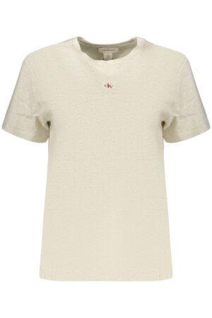 CALVIN KLEIN T-SHIRT MANICHE CORTE DONNA GRIGIO