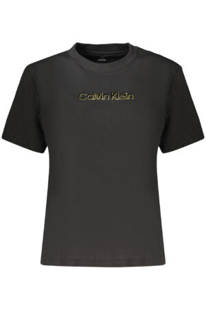CALVIN KLEIN T-SHIRT MANICHE CORTE DONNA NERO