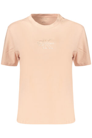 CALVIN KLEIN T-SHIRT MANICHE CORTE DONNA ROSA