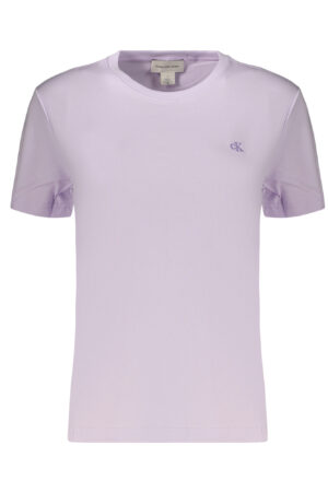 CALVIN KLEIN T-SHIRT MANICHE CORTE DONNA VIOLA