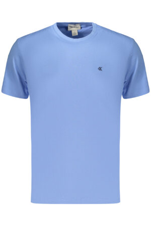 CALVIN KLEIN T-SHIRT MANICHE CORTE UOMO AZZURRO
