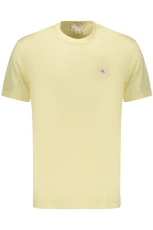 CALVIN KLEIN T-SHIRT MANICHE CORTE UOMO GIALLO