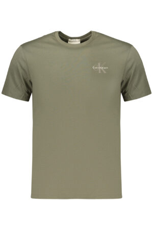 CALVIN KLEIN T-SHIRT MANICHE CORTE UOMO VERDE
