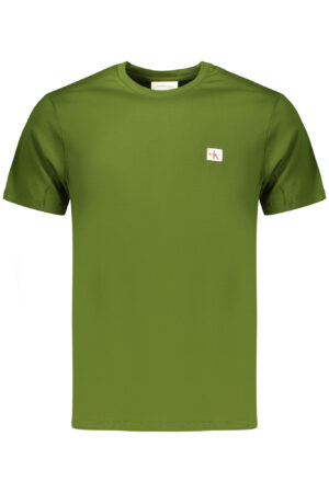 CALVIN KLEIN T-SHIRT MANICHE CORTE UOMO VERDE