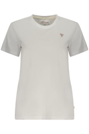 GUESS JEANS T-SHIRT MANICHE CORTE DONNA BIANCO