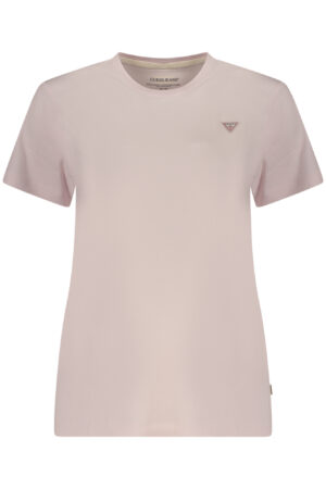 GUESS JEANS T-SHIRT MANICHE CORTE DONNA ROSA