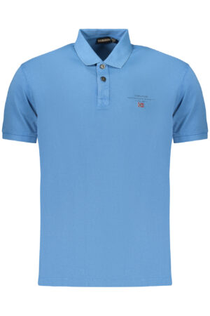 NAPAPIJRI POLO MANICHE CORTE UOMO AZZURRO