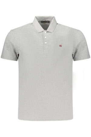 NAPAPIJRI POLO MANICHE CORTE UOMO GRIGIO