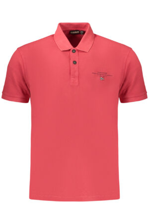 NAPAPIJRI POLO MANICHE CORTE UOMO ROSSO