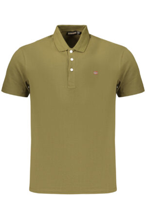 NAPAPIJRI POLO MANICHE CORTE UOMO VERDE