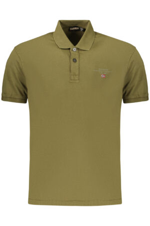 NAPAPIJRI POLO MANICHE CORTE UOMO VERDE