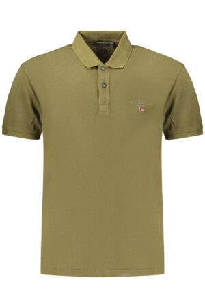 NAPAPIJRI POLO MANICHE CORTE UOMO VERDE