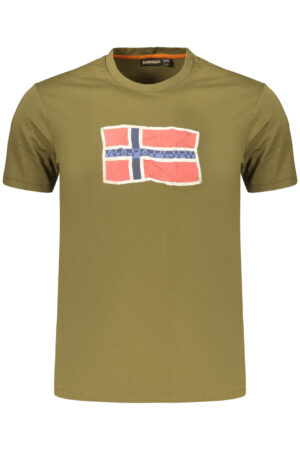 NAPAPIJRI T-SHIRT MANICHE CORTE UOMO VERDE