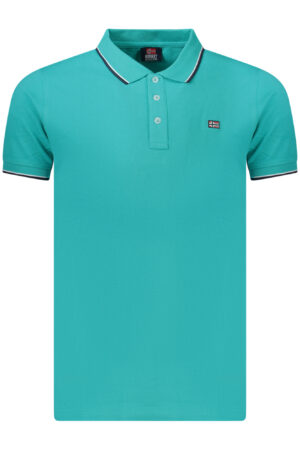 NORWAY 1963 POLO MANICHE CORTE UOMO AZZURRO
