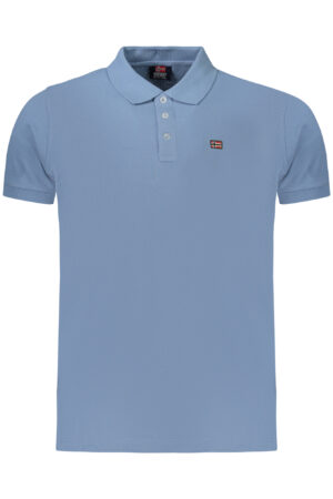 NORWAY 1963 POLO MANICHE CORTE UOMO AZZURRO