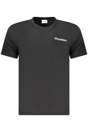 SUPERGA T-SHIRT MANICHE CORTE UOMO NERO