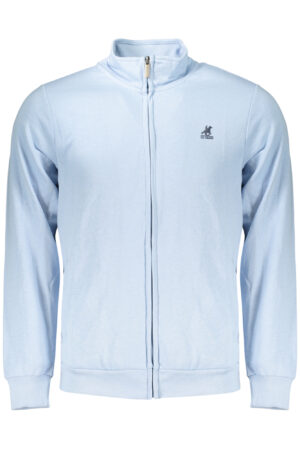 U.S. GRAND FELPA CON ZIP UOMO AZZURRO