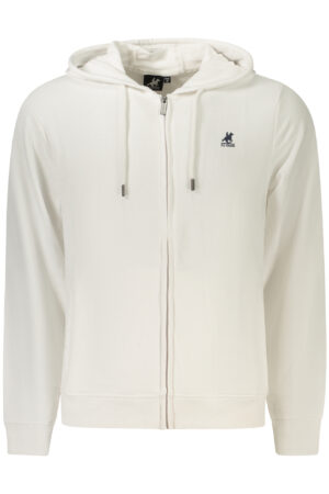 U.S. GRAND FELPA CON ZIP UOMO BIANCO