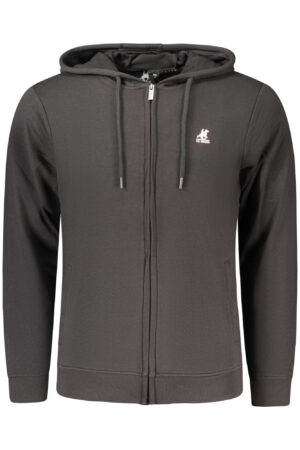 U.S. GRAND FELPA CON ZIP UOMO NERO