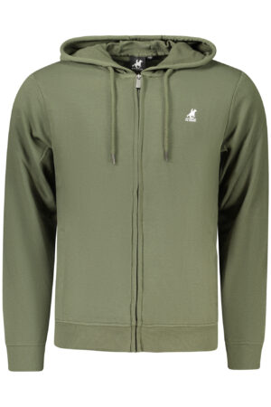 U.S. GRAND FELPA CON ZIP UOMO VERDE