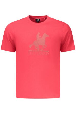U.S. GRAND T-SHIRT MANICHE CORTE UOMO ROSSO